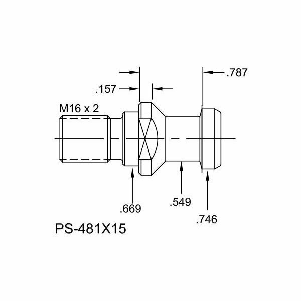 Tj Davies Co Solid Retention Knob PS-481X15